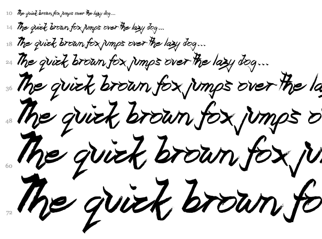 Ocean Rotation font waterfall